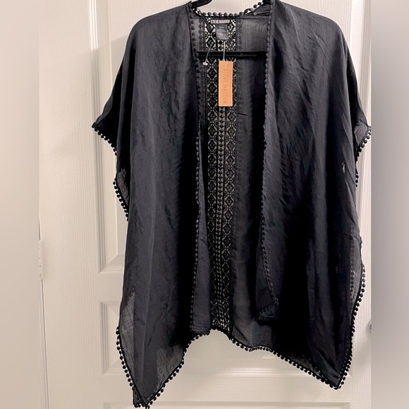 ✅ Host Pick ✅ NWT Steve Madden Women’s Swim Coverup Black Lace OSFM - Picture 1 of 5